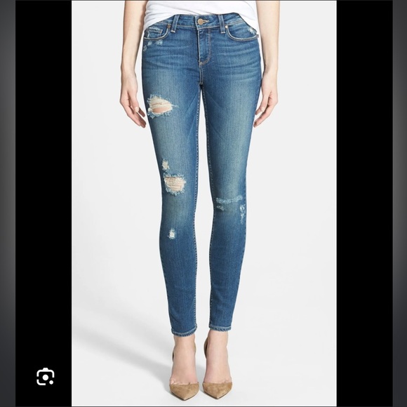 Jean Skinny Paige Verdugo - Taille 25 - Vert Écume De Mer - Occasion Très Bon état